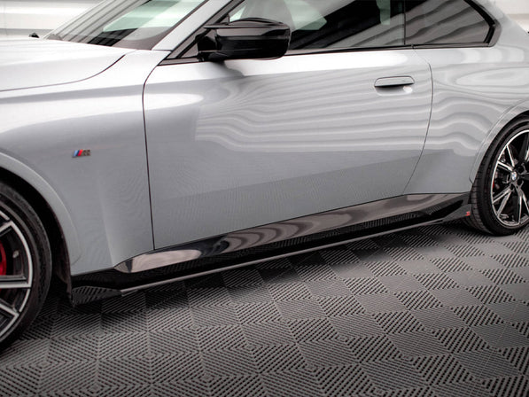 Maxton Design - STREET PRO SIDE SKIRTS DIFFUSERS + FLAPS BMW 2 COUPE M-PACK / M240I G42