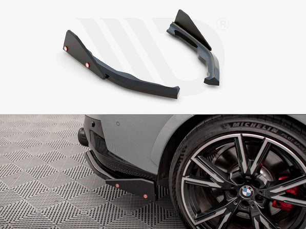 Maxton Design - REAR SIDE SPLITTERS V.2 + FLAPS BMW 2 COUPE M240I G42