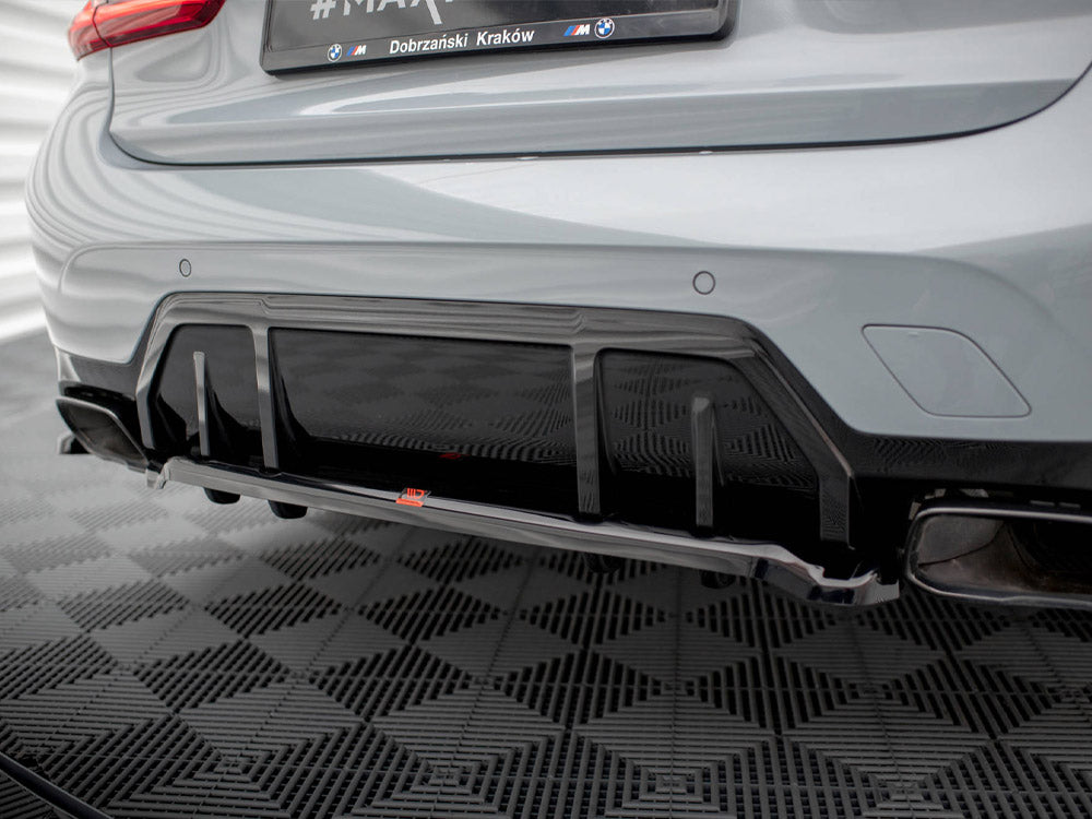 Maxton Design - Rear Splitter (Vertical Bars) V.1 BMW M340i G20 / G21 Facelift