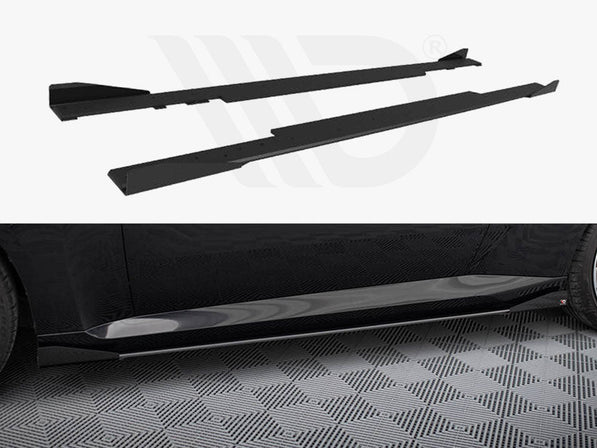 Maxton Design - STREET PRO SIDE SKIRTS DIFFUSERS + FLAPS BMW 2 COUPE G42
