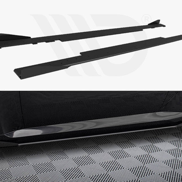 Maxton Design - STREET PRO SIDE SKIRTS DIFFUSERS + FLAPS BMW 2 COUPE G42
