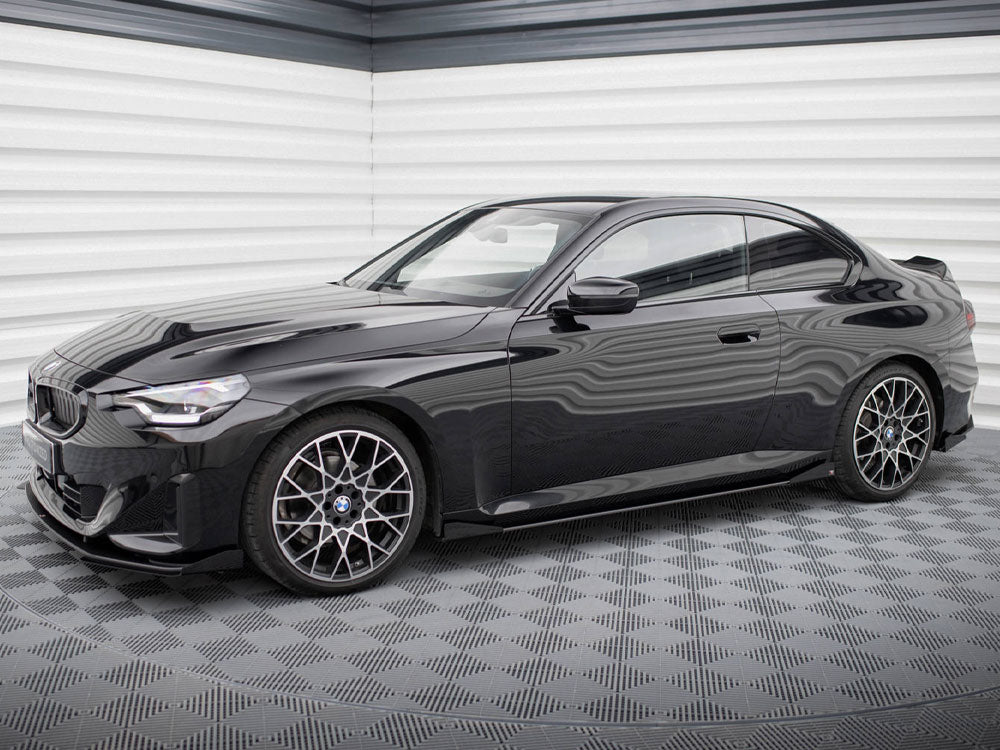 Maxton Design - STREET PRO SIDE SKIRTS DIFFUSERS + FLAPS BMW 2 COUPE G42