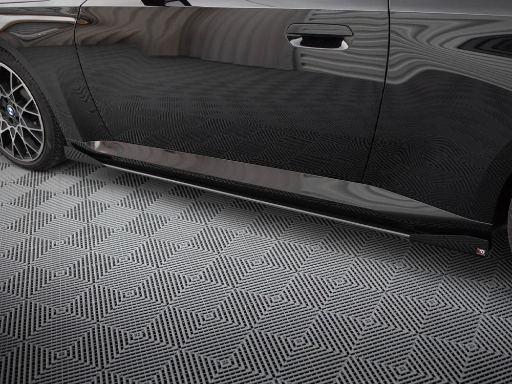 Maxton Design - STREET PRO SIDE SKIRTS DIFFUSERS + FLAPS BMW 2 COUPE G42