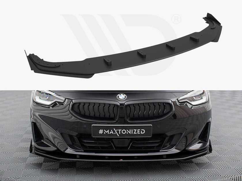 Maxton Design - STREET PRO FRONT SPLITTER + FLAPS BMW 2 COUPE G42