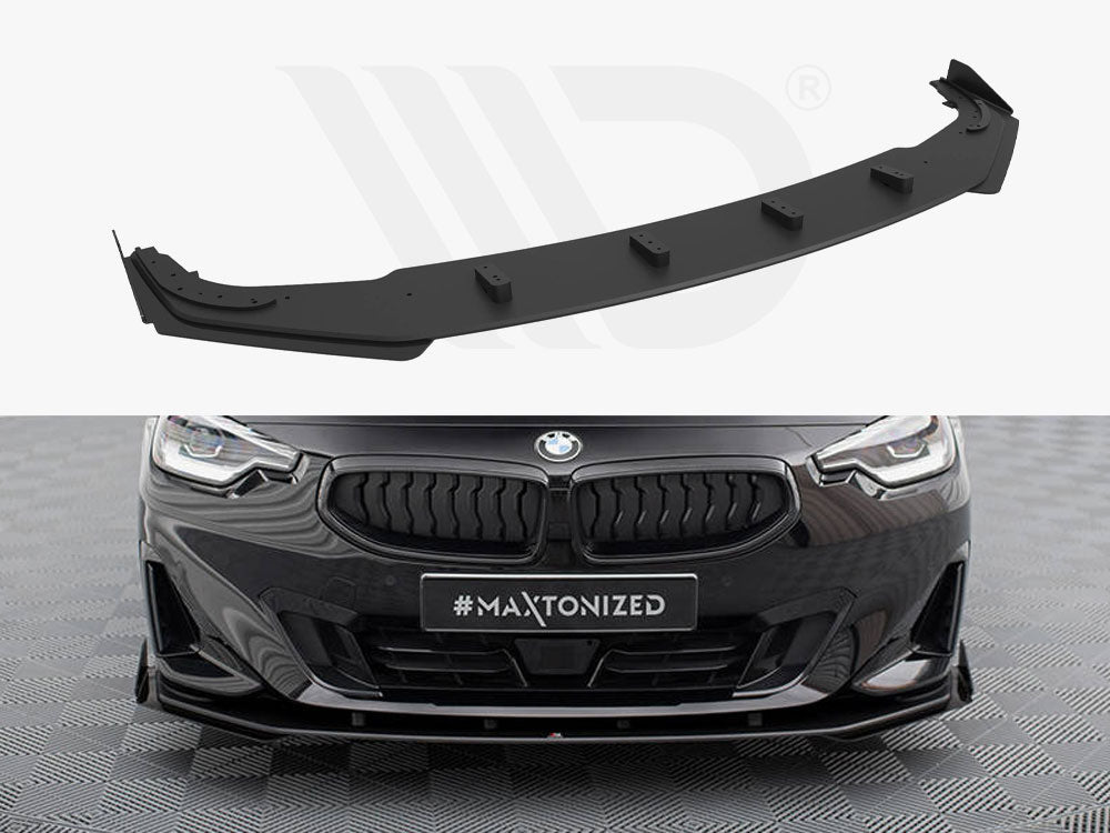 Maxton Design - STREET PRO FRONT SPLITTER + FLAPS BMW 2 COUPE G42