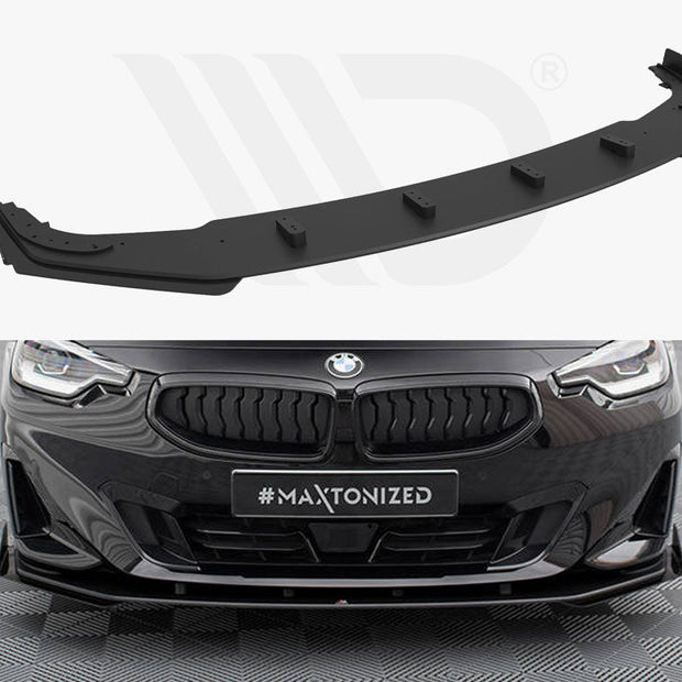 Maxton Design - STREET PRO FRONT SPLITTER + FLAPS BMW 2 COUPE G42