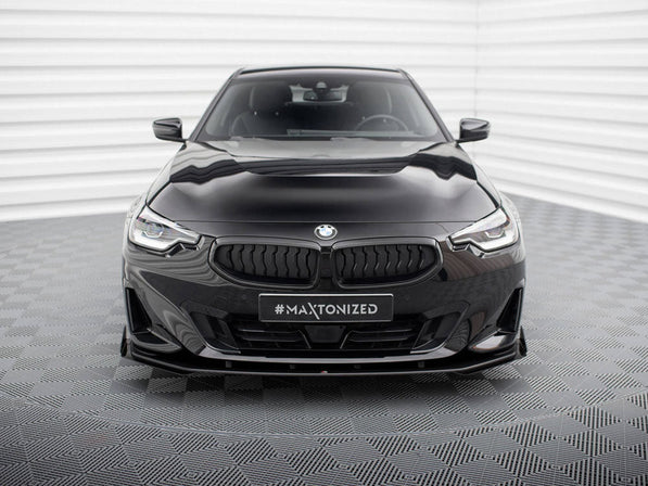 Maxton Design - STREET PRO FRONT SPLITTER + FLAPS BMW 2 COUPE G42