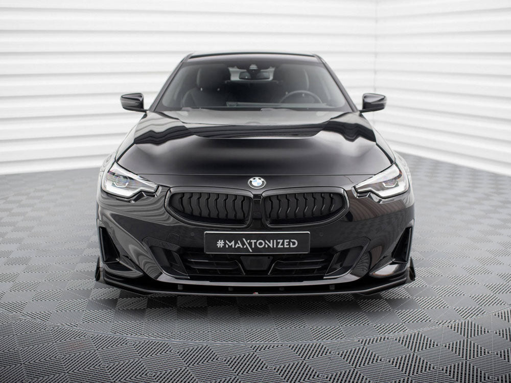 Maxton Design - STREET PRO FRONT SPLITTER + FLAPS BMW 2 COUPE G42