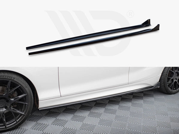 Maxton Design - Side Skirts Diffusers V.3 CSL Look BMW 1 M-Pack / M140i F20 Facelift