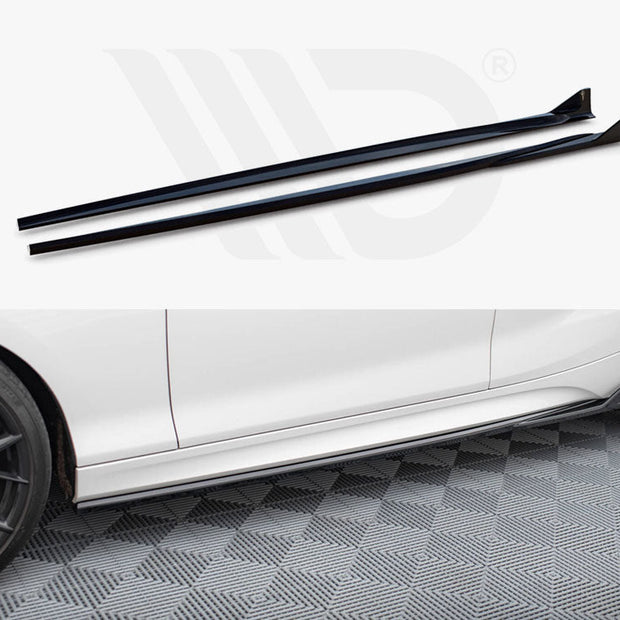 Maxton Design - Side Skirts Diffusers V.3 CSL Look BMW 1 M-Pack / M140i F20 Facelift