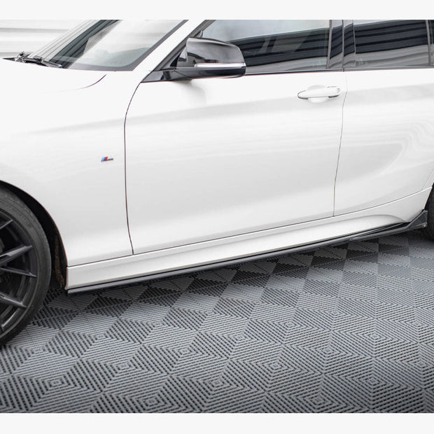 Maxton Design - Side Skirts Diffusers V.3 CSL Look BMW 1 M-Pack / M140i F20 Facelift