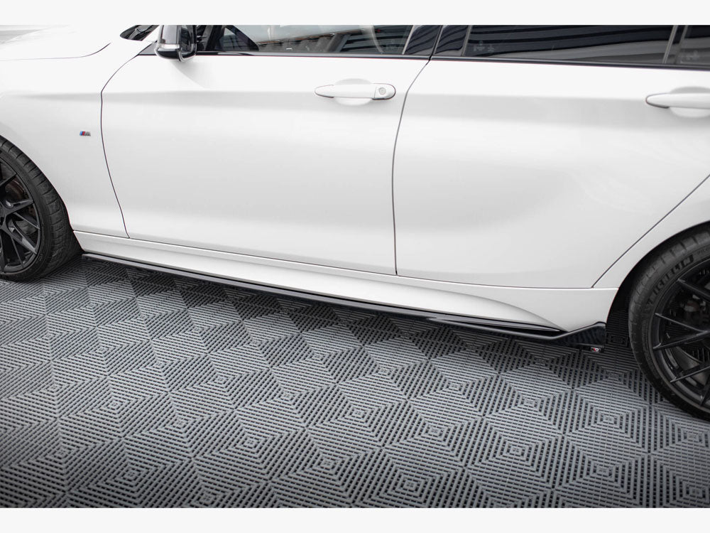 Maxton Design - Side Skirts Diffusers V.3 CSL Look BMW 1 M-Pack / M140i F20 Facelift