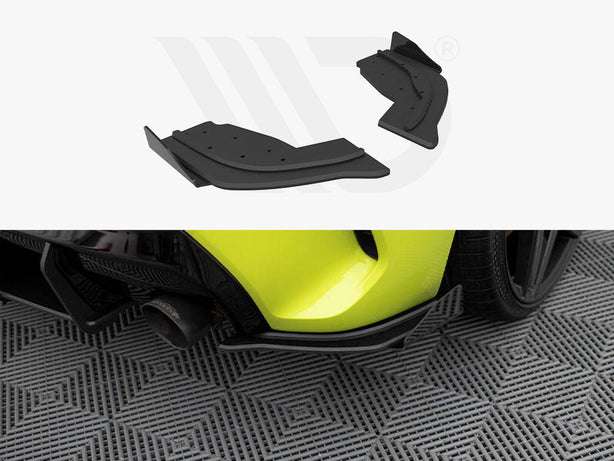 Maxton Design - STREET PRO REAR SIDE SPLITTERS V.1 + FLAPS V.1 BMW 1 F40 M-PACK / M135I