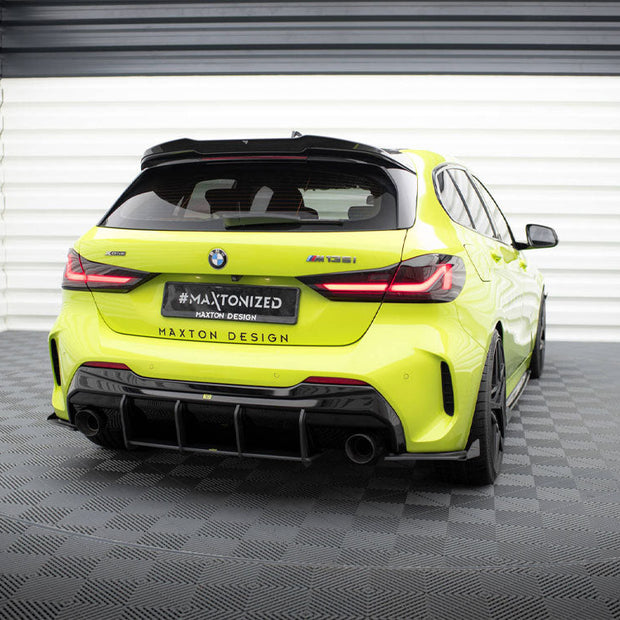 Maxton Design - STREET PRO REAR SIDE SPLITTERS V.1 + FLAPS V.1 BMW 1 F40 M-PACK / M135I