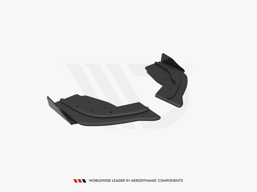 Maxton Design - STREET PRO REAR SIDE SPLITTERS V.1 + FLAPS V.1 BMW 1 F40 M-PACK / M135I