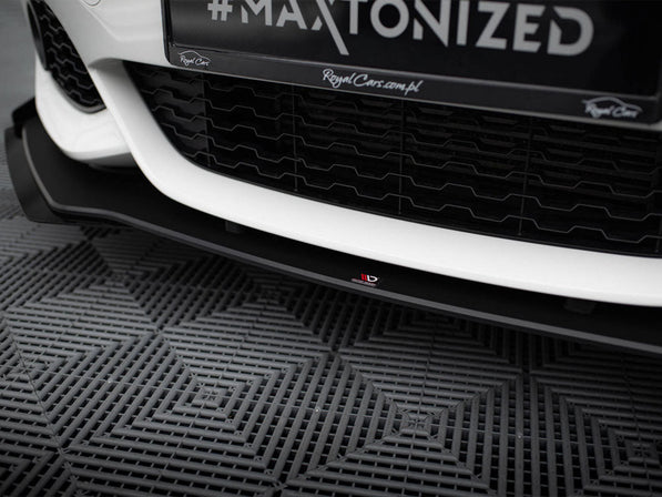 Maxton Design - STREET PRO RACING DURABILITY FRONT SPLITTER V3 (+FLAPS) BMW 1 F20 M-PACK FACELIFT / M140I (2015-2019)