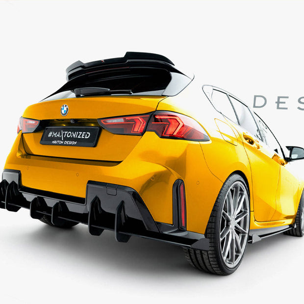 Maxton Design - Street PRO Rear Diffuser + Flaps BMW 1 M-Pack F70