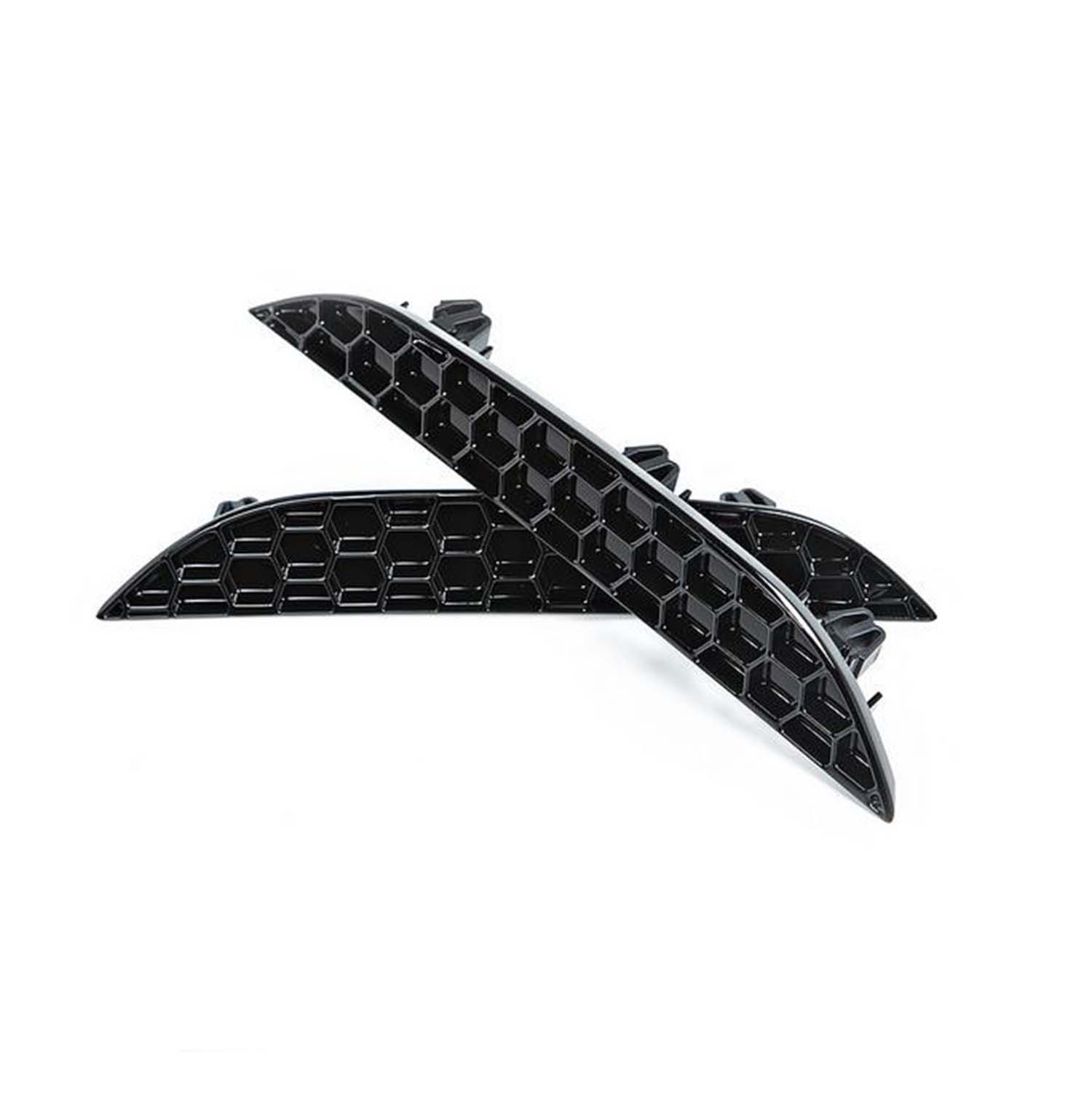 Acexxon BMW M5 Honeycomb Rear Reflector Inserts In Gloss Black (F90)