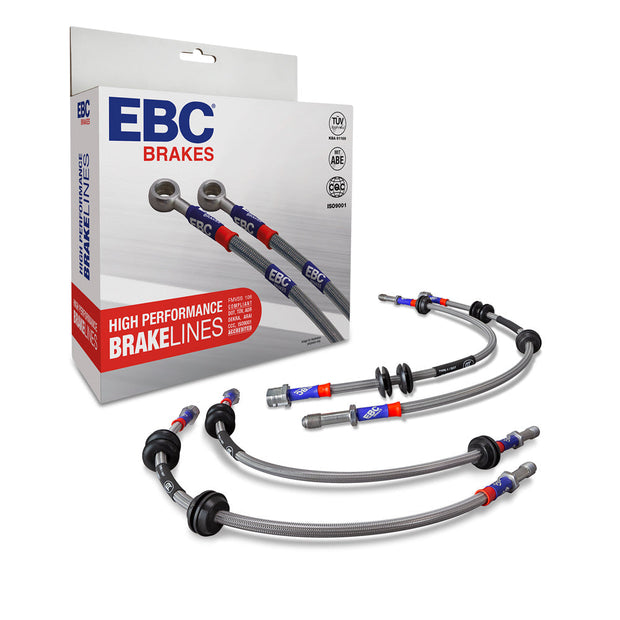 EBC Brakes BMW F82 & F83 M4 Braided Brake Line Set BLA1219-4L