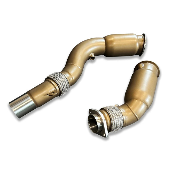 BMW F80 M3, F82 M4 & F87 M2 Competition S55 Sports Cat Downpipes Ceramic Coated