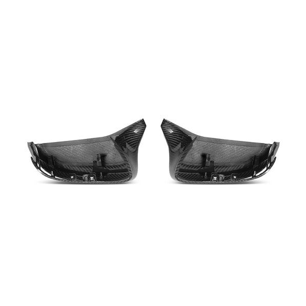 MHC+ BMW M5 F90 Wing Mirror Covers In Gloss Pre Preg Carbon Fibre (2018+ F90)