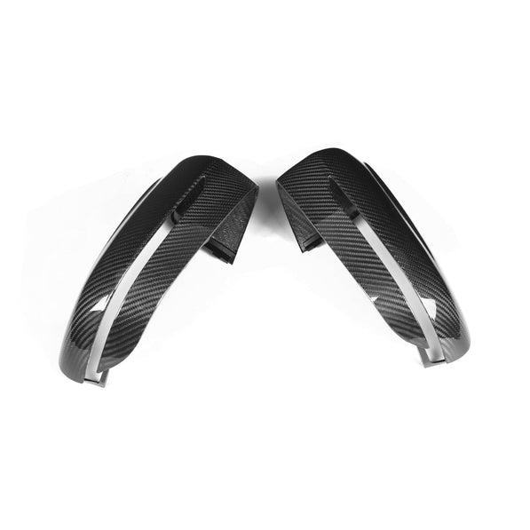 MHC+ BMW M5 F90 Wing Mirror Covers In Gloss Pre Preg Carbon Fibre (2018+ F90)