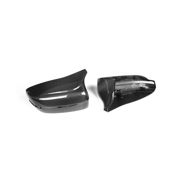 MHC+ BMW M5 F90 Wing Mirror Covers In Gloss Pre Preg Carbon Fibre (2018+ F90)