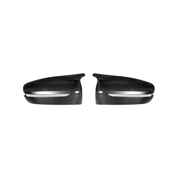 MHC+ BMW M5 F90 Wing Mirror Covers In Gloss Pre Preg Carbon Fibre (2018+ F90)