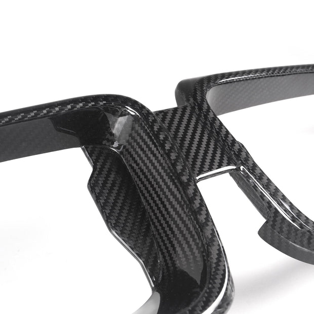 MHC+ BMW 2 Series Front Grille Surround In Gloss Pre Preg Carbon Fibre (G42 inc. M240i)