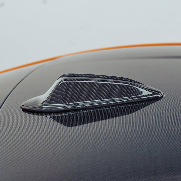 MHC+ BMW M3/3 Series LCI Shark Fin Antenna Cover In Gloss Pre Preg Carbon Fibre (G80/G81/G20/G21 2023+)