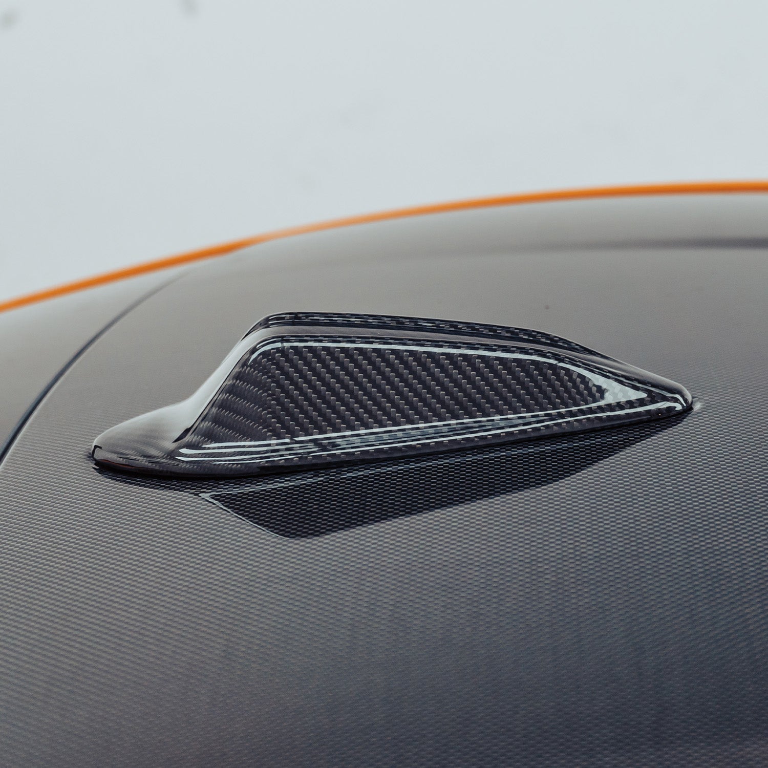MHC+ BMW M3/3 Series LCI Shark Fin Antenna Cover In Gloss Pre Preg Carbon Fibre (G80/G81/G20/G21 2023+)