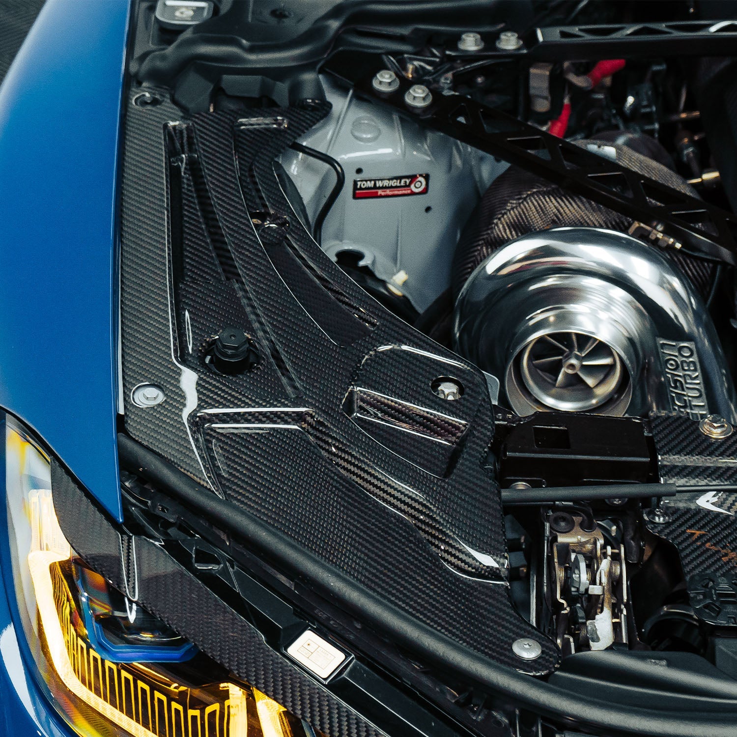 BMW G80 M3 & G82 M4 Headlight Covers In Carbon Fibre