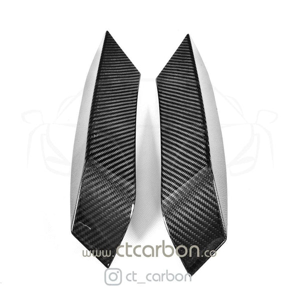 BMW M3/M4 (F80 F82 F83) UPPER FRONT CARBON FIBRE CANARDS