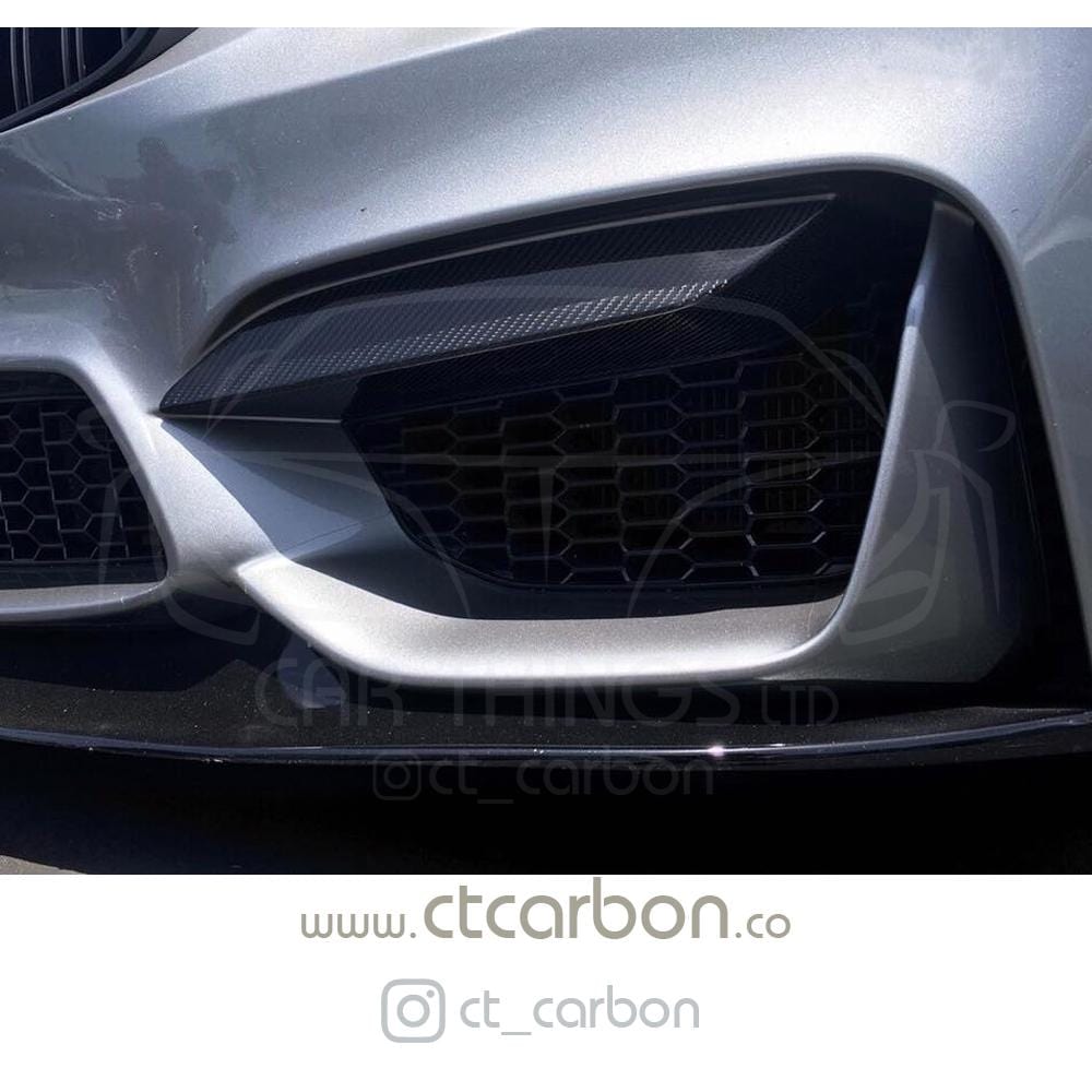 BMW M3/M4 (F80 F82 F83) UPPER FRONT CARBON FIBRE CANARDS