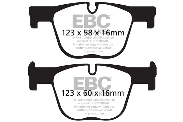 EBC Bluestuff Rear Brake Pads For BMW F30/F32 BMW 335i, 340i, 435i & 440i (330mm Discs) DP52131NDX