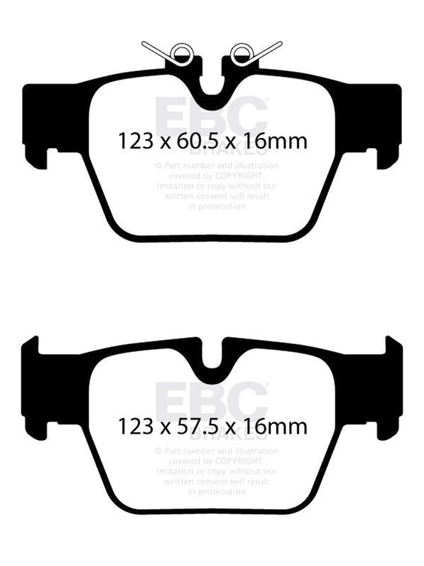 EBC Yellowstuff Rear Brake Pads BMW F40 M135i, F44 M235i, F39 X2 M35i & more DP42394R
