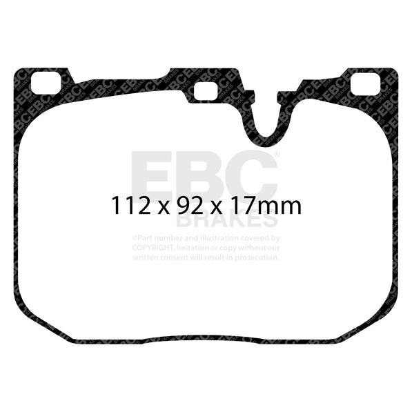 EBC BMW RP-X Racing Front Brake Pads For BMW F Series M Vehicles & M Lites DP82130RPX