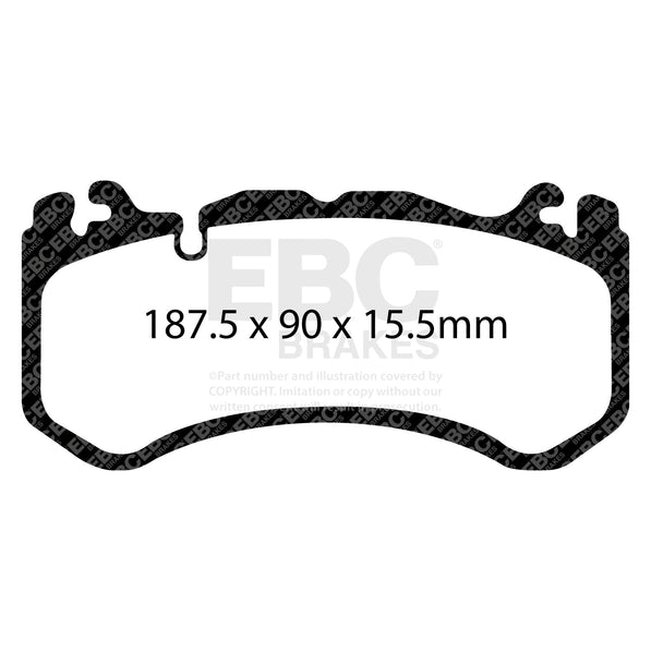 EBC Bluestuff NDX Front Brake Pads For Mercedes AMG Vehicles (C63, E63, AMG GT & more) DP51939NDX