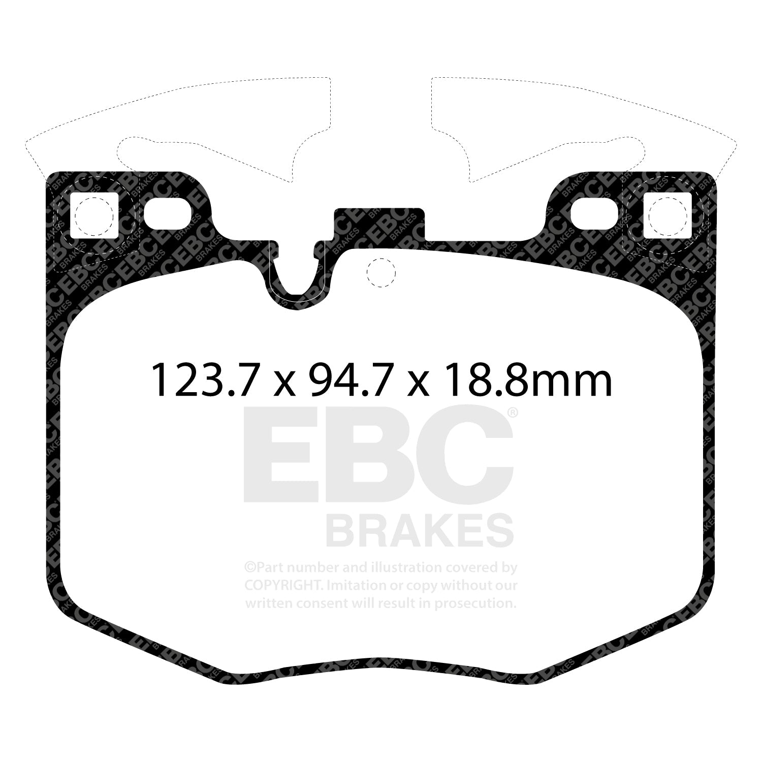 EBC Bluestuff Front Brake Pads For BMW G20 M340i, G22 M440i, G42 M240i, Toyota GR Supra & more (5000 Series Track Day Set DP42302R)