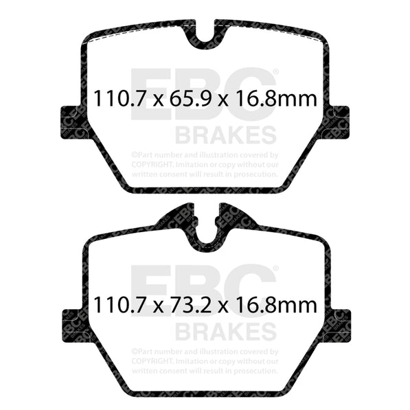 EBC Toyota Supra GR RP-X Track & Race Rear Brake Pads (A90)