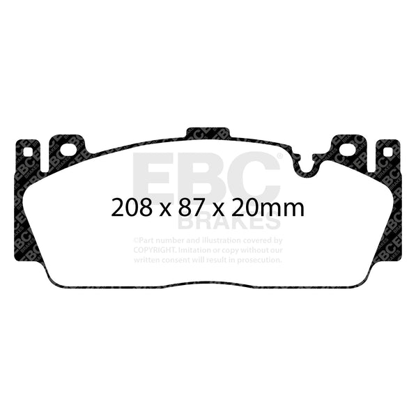 EBC Racing RP-X Front Brake Pads For BMW 2NH Caliper (F87 M2 Competition, F10 M5 & F13 M6) DP82148RPX
