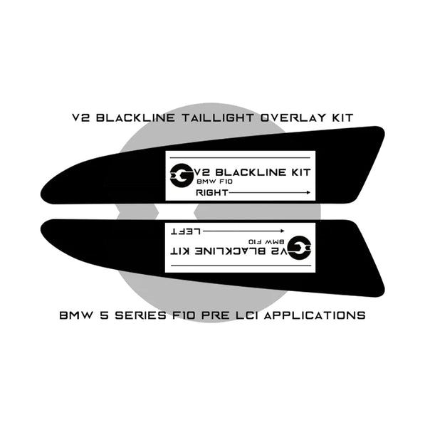 GoldenWrench BMW M5/5 Series Taillight Overlay Kit (F10)