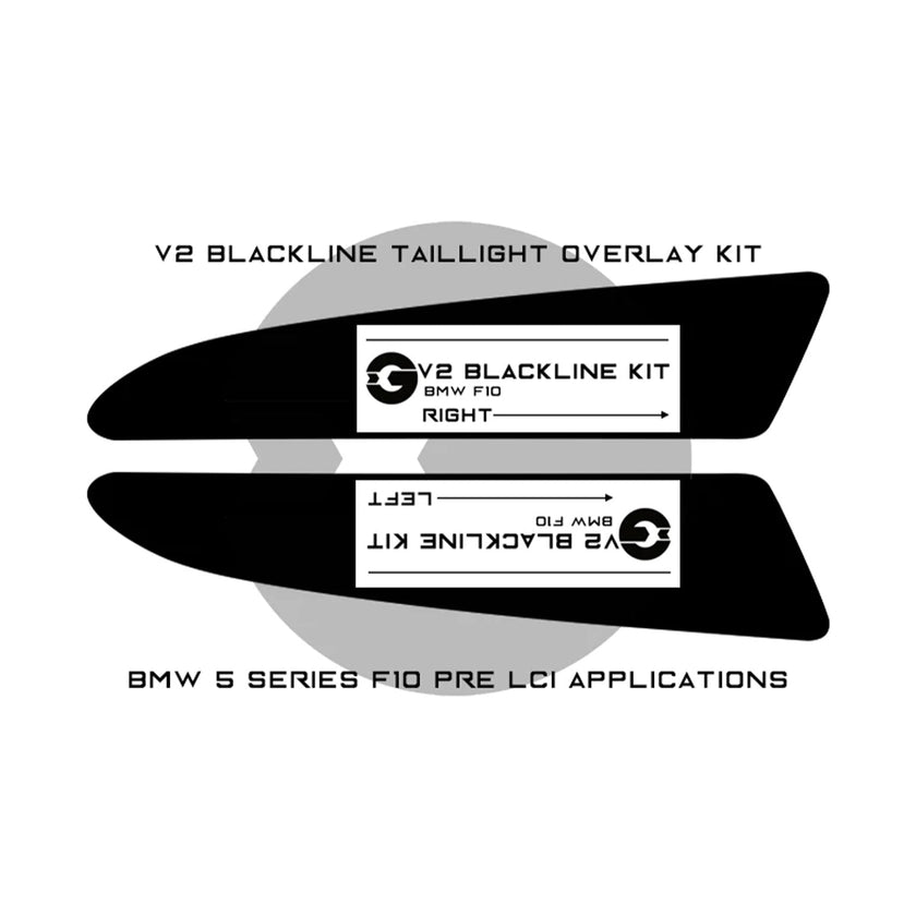 GoldenWrench BMW M5/5 Series Taillight Overlay Kit (F10)