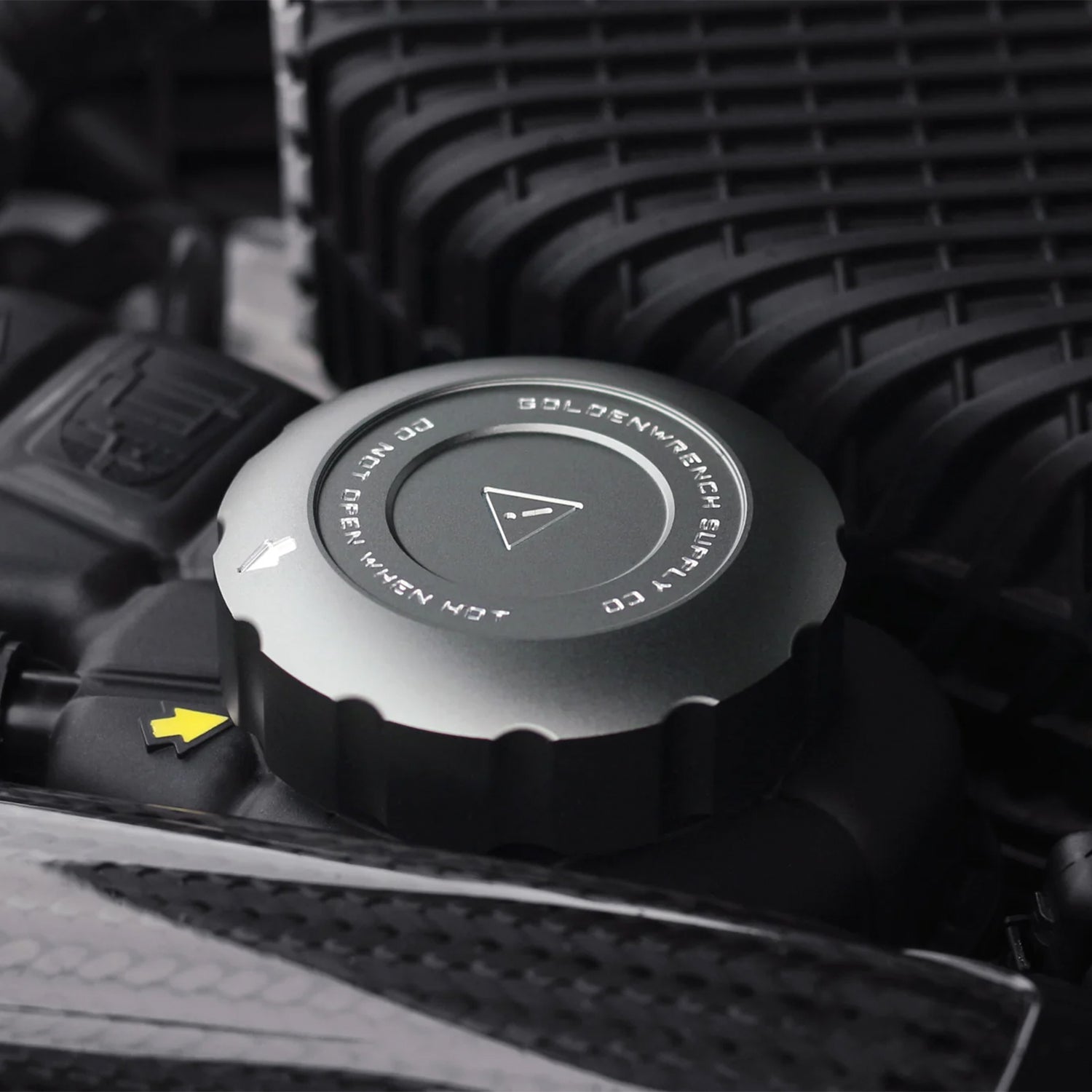 GoldenWrench BMW F Series M Car BLACKLINE Performance Coolant Expansion Tank Cap Cover