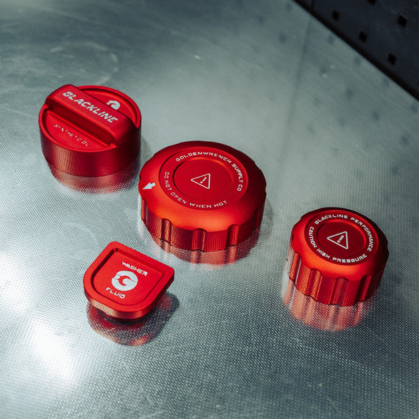 GoldenWrench BMW S63 & S68 M Car BLACKLINE Performance Engine Cap Cover Set (2017+ G90 M5, F95 X5M, F96 X6M & more)