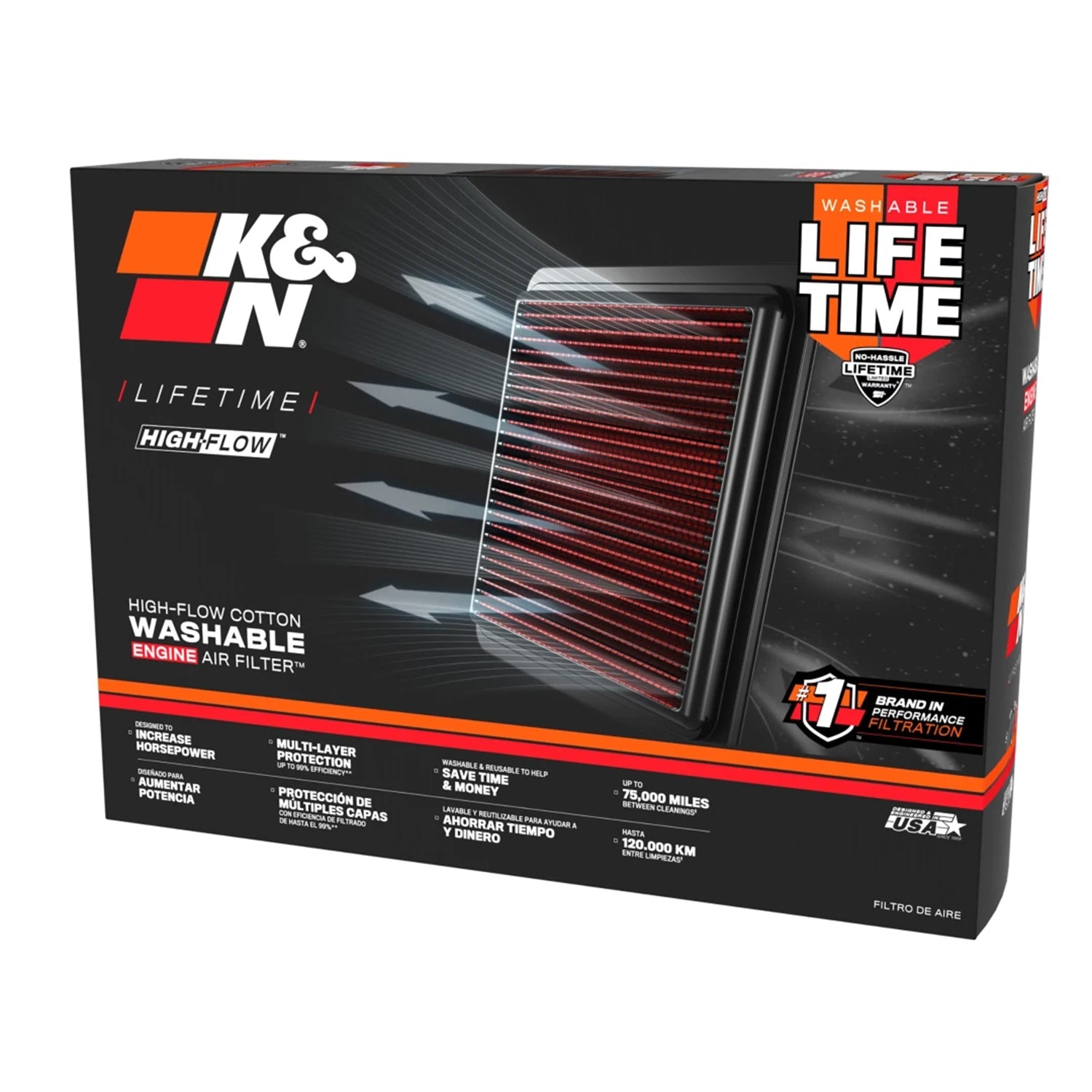 K&N BMW F90 M5 & F91 F92 F93 M8 S63 Engine High Flow Air Filters