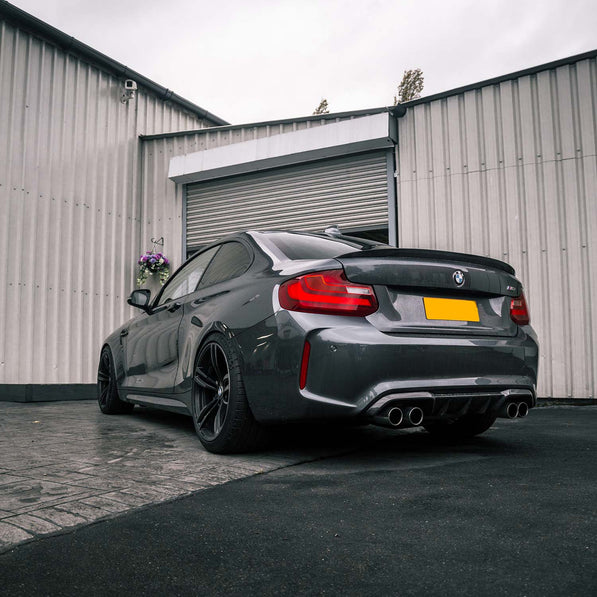 MHC+ BMW M2/M2 Competition Performance Style Rear Diffuser In Gloss Pre Preg Carbon Fibre (F87)