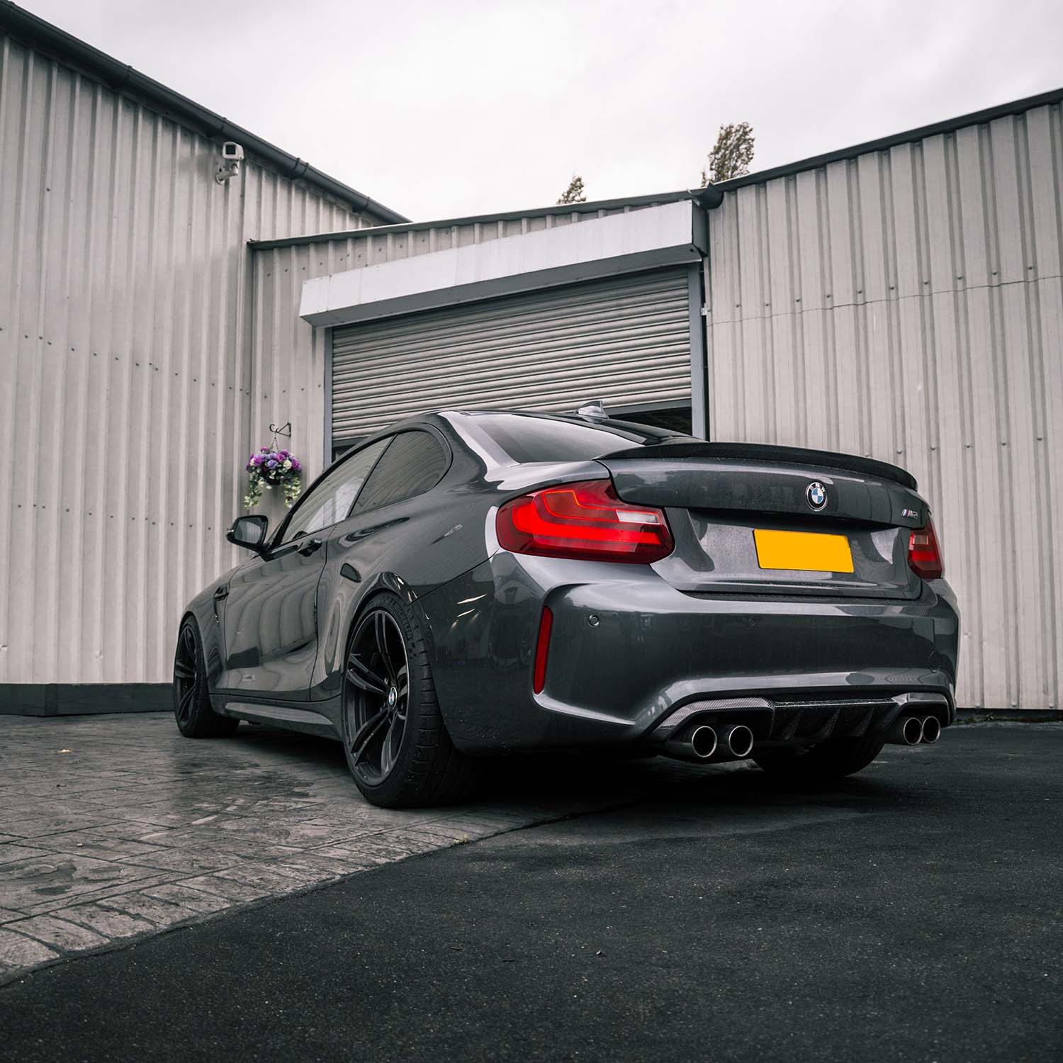 MHC+ BMW M2/M2 Competition Performance Style Rear Diffuser In Gloss Pre Preg Carbon Fibre (F87)