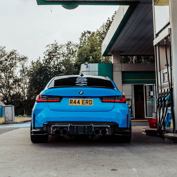 MHC+ BMW G80 M3 & G82 M4 Carbon Fibre Aggressive Rear Diffuser & Splitter Kit