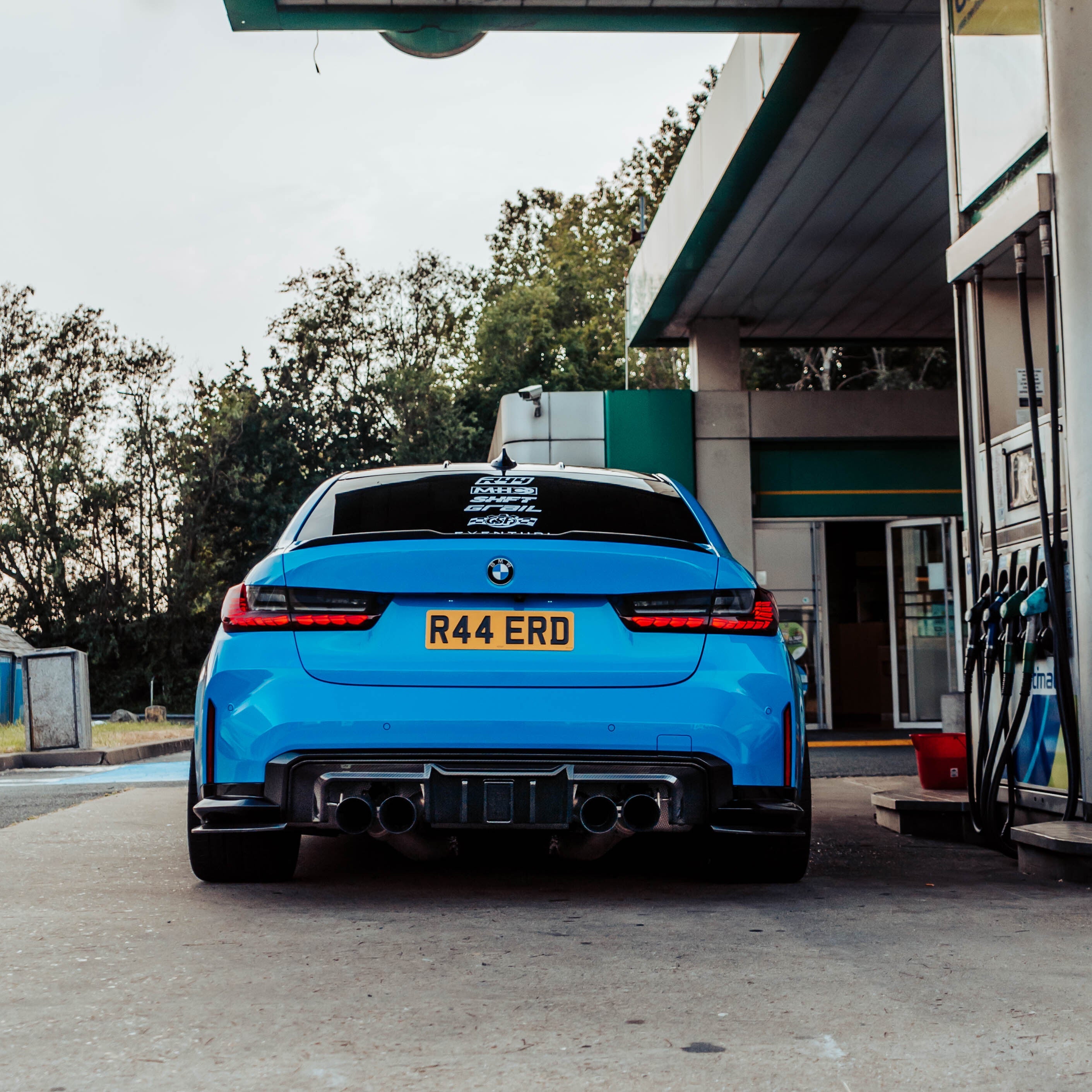 MHC+ BMW G80 M3 & G82 M4 Carbon Fibre Aggressive Rear Diffuser & Splitter Kit